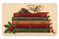 Christmas Reading Stack Printed Floor Mat on a white background, showing the complete printed design.