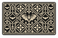 Gothic Bat Tile Printed Floor Mat on a white background, showing the complete printed design.